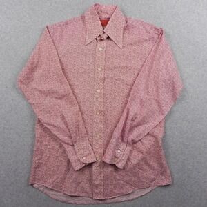 Kings Road Shirt Mens Medium Sears The Mens Store Button Red Floral Long Sleeve